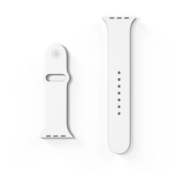 Picasee Pásek s gravírováním pro Apple Watch 45 mm (9.series) - Bílá