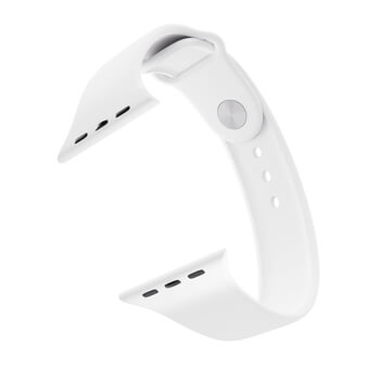 Picasee Pásek s gravírováním pro Apple Watch 40 mm (5.series) - Bílá