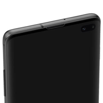 Picasee 3D zahnuté ochranné sklo pro Samsung Galaxy S10 Plus G975 - černé