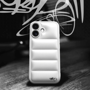Picasee Puffer case pro Apple iPhone 17 - Separ Puffer - Bílá