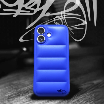 Picasee Puffer case pro Apple iPhone 17 - Separ Puffer - Modrá