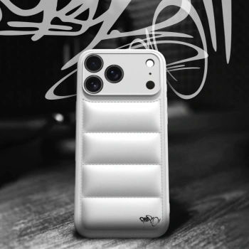 Picasee Puffer case pro Apple iPhone 17 Pro Max - Separ Puffer - Bílá