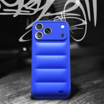 Picasee Puffer case pro Apple iPhone 17 Pro Max - Separ Puffer - Modrá