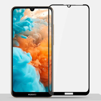 3x 3D tvrzené sklo s rámečkem pro Huawei Y6 2019 - černé