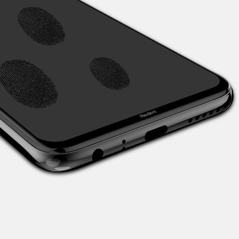 3x Picasee 3D tvrzené sklo s rámečkem pro Xiaomi Redmi Note 8 - černé - 2+1 zdarma