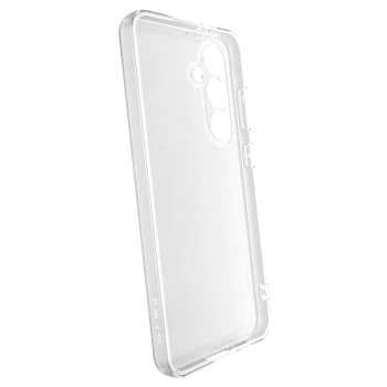 Picasee silikonový průhledný obal pro Samsung Galaxy S24 FE S721B - Diamanty Purple