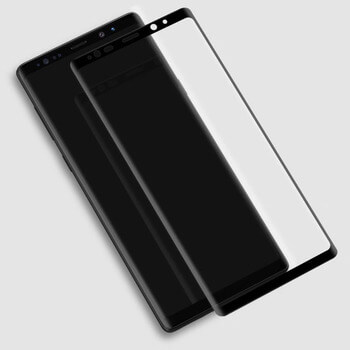 3D zahnuté ochranné sklo pro Samsung Galaxy Note 9 N960F - černé