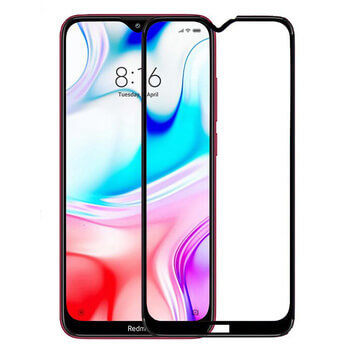 3x 3D tvrzené sklo s rámečkem pro Xiaomi Redmi Note 8T - černé - 2+1 zdarma