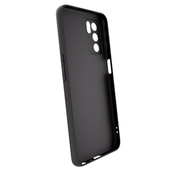 Picasee silikonový černý obal pro OPPO A16 - Inked