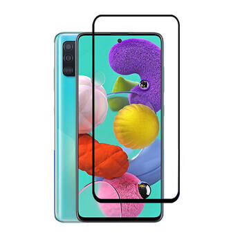 Picasee 3D ochranné tvrzené sklo s rámečkem pro Samsung Galaxy A51 A515F - černé