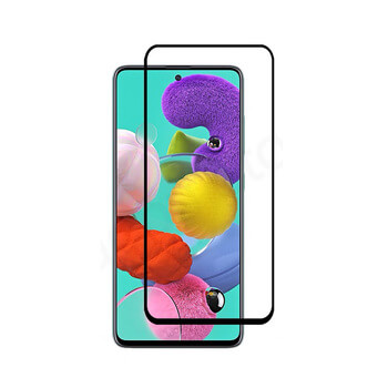 3x Picasee 3D tvrzené sklo s rámečkem pro Samsung Galaxy A51 A515F - černé - 2+1 zdarma