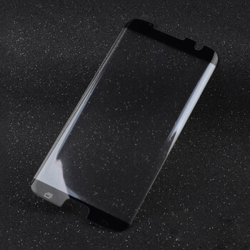 3x Picasee 3D zahnuté ochranné sklo pro Samsung Galaxy S7 Edge G935F - černé - 2+1 zdarma