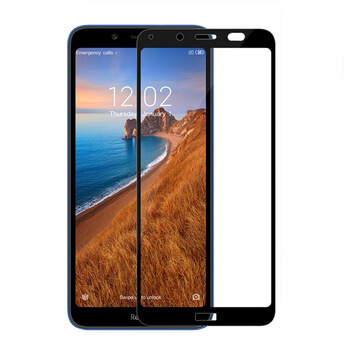 3D ochranné tvrzené sklo s rámečkem pro Xiaomi Redmi 7A - černé