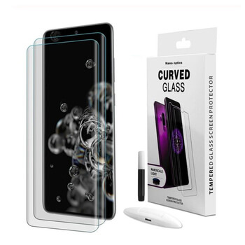 3x 3D UV ochranné tvrzené sklo pro Samsung Galaxy S20 Ultra 5G G988F