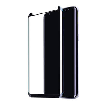 3D zahnuté ochranné sklo pro Samsung Galaxy S8 G950F - černé