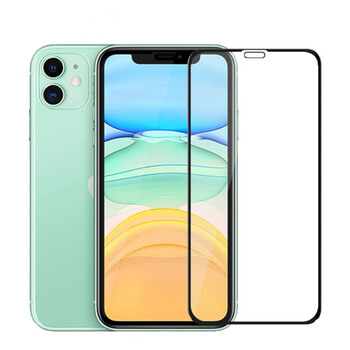 3x Picasee 3D tvrzené sklo s rámečkem pro Apple iPhone 11 - černé - 2+1 zdarma