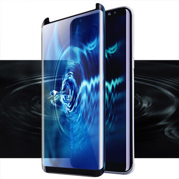 Picasee 3D zahnuté ochranné sklo pro Samsung Galaxy S8 G950F - černé
