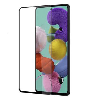 3x Picasee 3D tvrzené sklo s rámečkem pro Samsung Galaxy A71 A715F - černé - 2+1 zdarma
