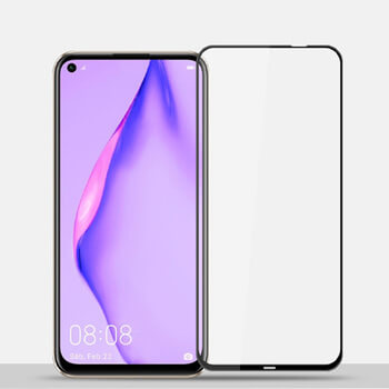 3x Picasee 3D tvrzené sklo s rámečkem pro Huawei P40 Lite - černé - 2+1 zdarma