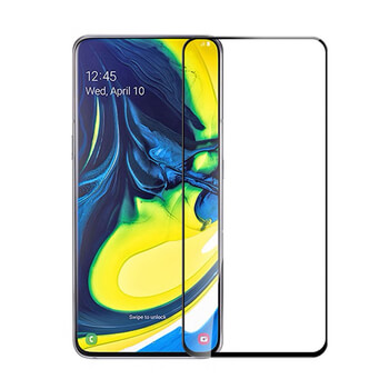 3D tvrzené sklo s rámečkem pro Samsung Galaxy A80 A805F - černé