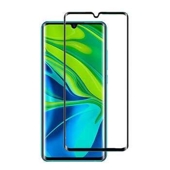 3D zahnuté ochranné sklo pro Xiaomi Mi Note 10 Lite - černé