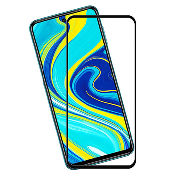 3x Picasee 3D tvrzené sklo s rámečkem pro Xiaomi Redmi Note 9 Pro - černé - 2+1 zdarma