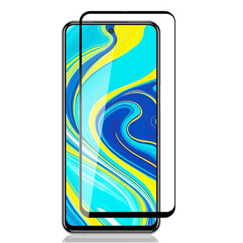 Picasee 3D ochranné tvrzené sklo s rámečkem pro Xiaomi Redmi Note 9 Pro - černé