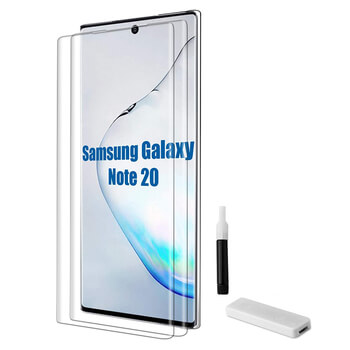 3x 3D UV zahnuté ochranné tvrzené sklo pro Samsung Galaxy Note 20