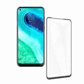 3D ochranné tvrzené sklo s rámečkem pro Motorola Moto G8 - černé