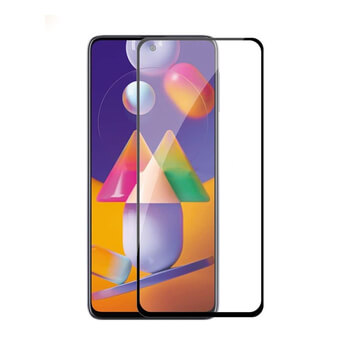 Picasee 3D ochranné tvrzené sklo s rámečkem pro Samsung Galaxy M31s - černé