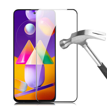 Picasee 3D ochranné tvrzené sklo s rámečkem pro Samsung Galaxy M31s - černé