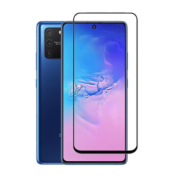 Picasee 3D ochranné tvrzené sklo s rámečkem pro Samsung Galaxy S10 Lite - černé