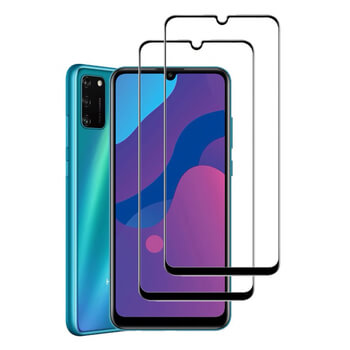 3x Picasee 3D tvrzené sklo s rámečkem pro Honor 9A - černé - 2+1 zdarma