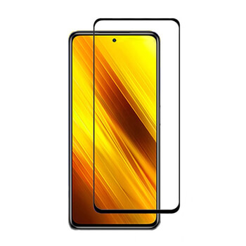 3x Picasee 3D tvrzené sklo s rámečkem pro Xiaomi Poco X3 - černé - 2+1 zdarma