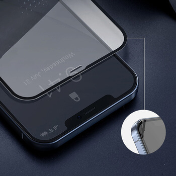 3x Picasee 3D tvrzené sklo s rámečkem pro Apple iPhone 12 Pro - černé - 2+1 zdarma