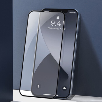 3x Picasee 3D tvrzené sklo s rámečkem pro Apple iPhone 12 Pro - černé - 2+1 zdarma