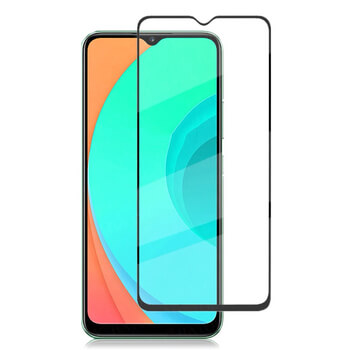 3x Picasee 3D tvrzené sklo s rámečkem pro Realme C3 - černé - 2+1 zdarma