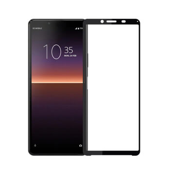 3x Picasee 3D zahnuté ochranné sklo pro Sony Xperia 10 II - černé - 2+1 zdarma