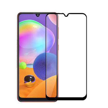 Picasee 3D ochranné tvrzené sklo s rámečkem pro Samsung Galaxy A31 A315F - černé