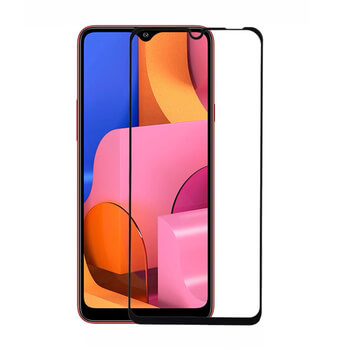 Picasee 3D ochranné tvrzené sklo s rámečkem pro Samsung Galaxy A20s - černé