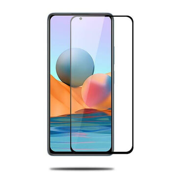 3x Picasee 3D tvrzené sklo s rámečkem pro Xiaomi Redmi Note 10 - černé - 2+1 zdarma