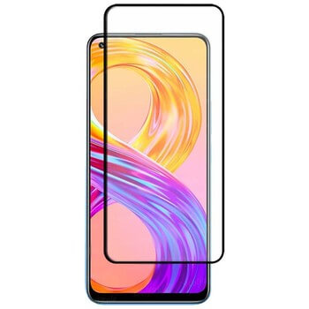 3D tvrzené sklo s rámečkem pro Realme 8 Pro - černé