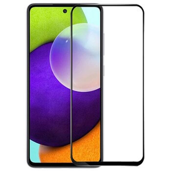 Picasee 3D ochranné tvrzené sklo s rámečkem pro Samsung Galaxy A52 A525F - černé