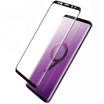 3D zahnuté ochranné sklo pro Samsung Galaxy S9 Plus G965F - černé