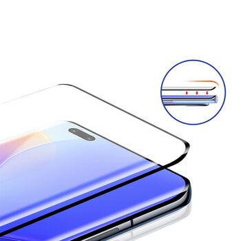 Picasee 3D zahnuté ochranné sklo pro Huawei Nova 9 - černé