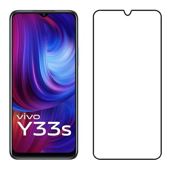 Picasee 3D ochranné tvrzené sklo s rámečkem pro Vivo Y33s - černé