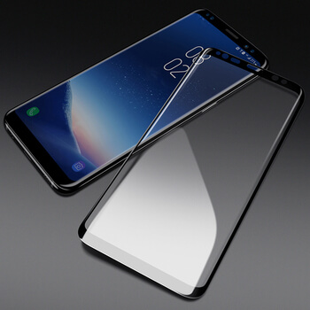 3x Picasee 3D zahnuté ochranné sklo pro Samsung Galaxy S9 Plus G965F - černé - 2+1 zdarma