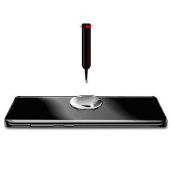 Picasee 3D UV ochranné sklo pro Samsung Galaxy S22 Ultra 5G