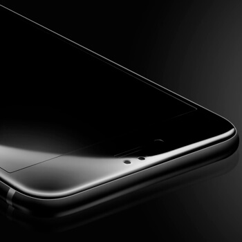 3x Picasee 3D tvrzené sklo s rámečkem pro Apple iPhone SE 2022 - černé - 2+1 zdarma