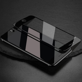 3x Picasee 3D tvrzené sklo s rámečkem pro Apple iPhone SE 2022 - černé - 2+1 zdarma